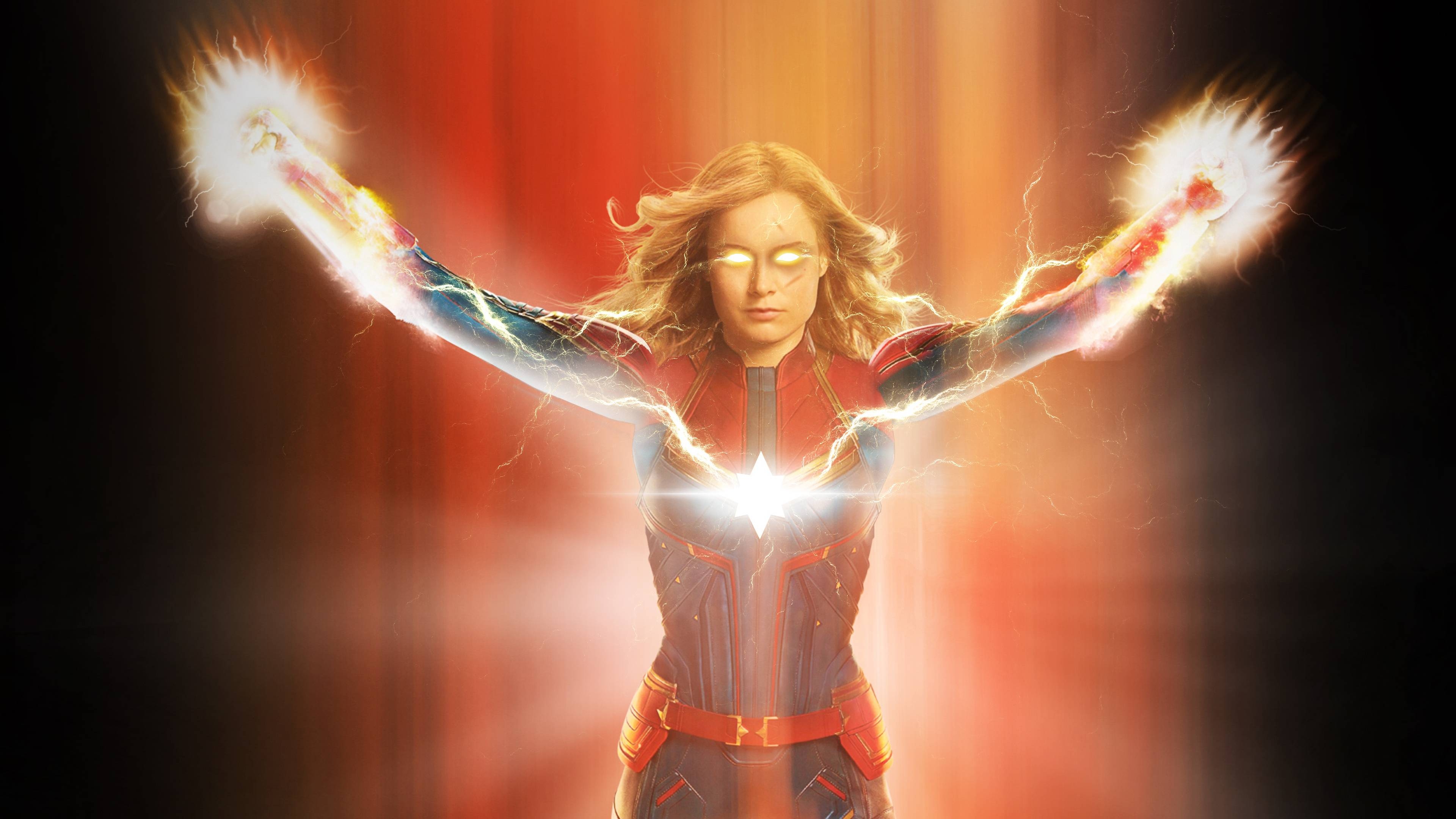 Captain Marvel, 2019, 4K, 8K, HD, 3840x2160 4K Desktop