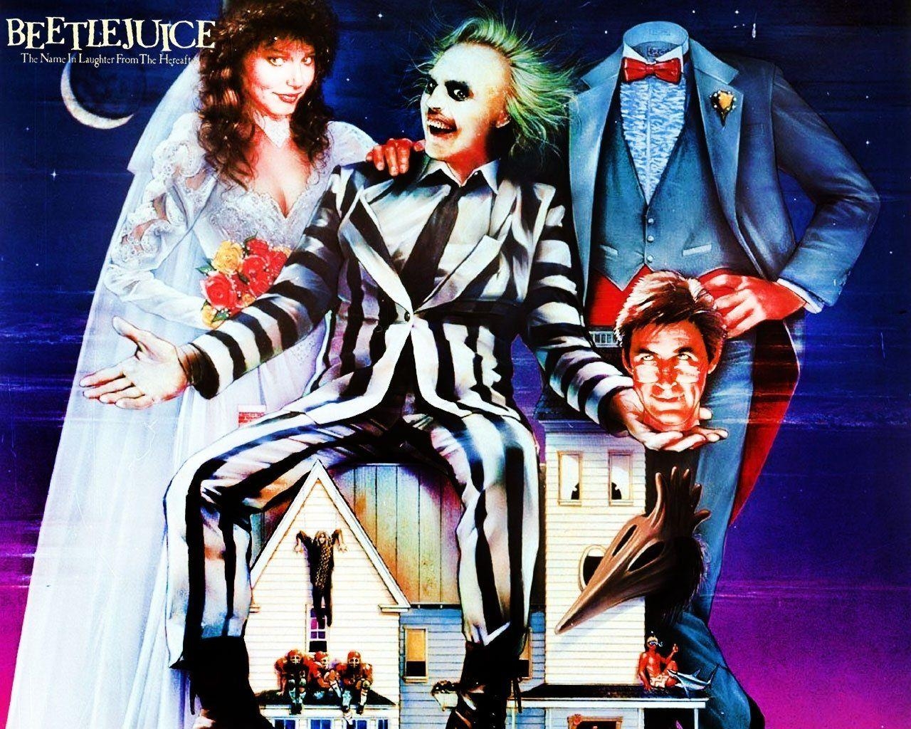 Beetlejuice, HD Hintergrund, Kultfilm, 1988, Tim Burton, 1280x1030 HD Desktop