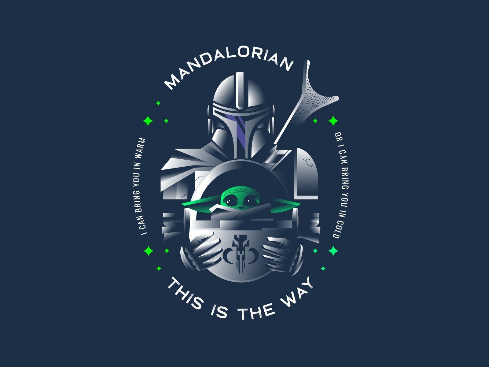 Mandalorian, Diego Messori, Dribbble, Symbol, TV-Show, 1600x1200 HD Desktop