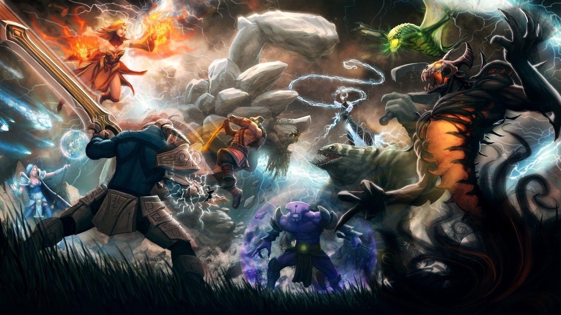 Dota 2, Games, Wallpaper, Fantasy, Multiplayer, 1920x1080 Full HD Desktop