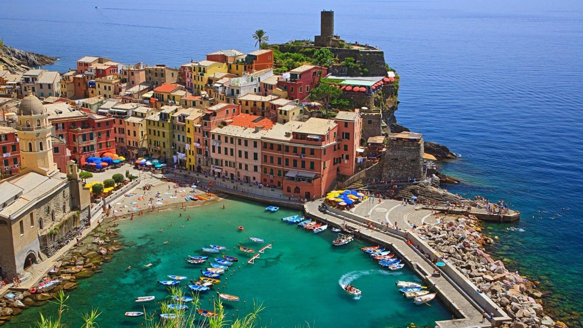 Cinque Terre, Hochauflösend, Italien, Küste, Landschaft, 1920x1080 Full HD Desktop