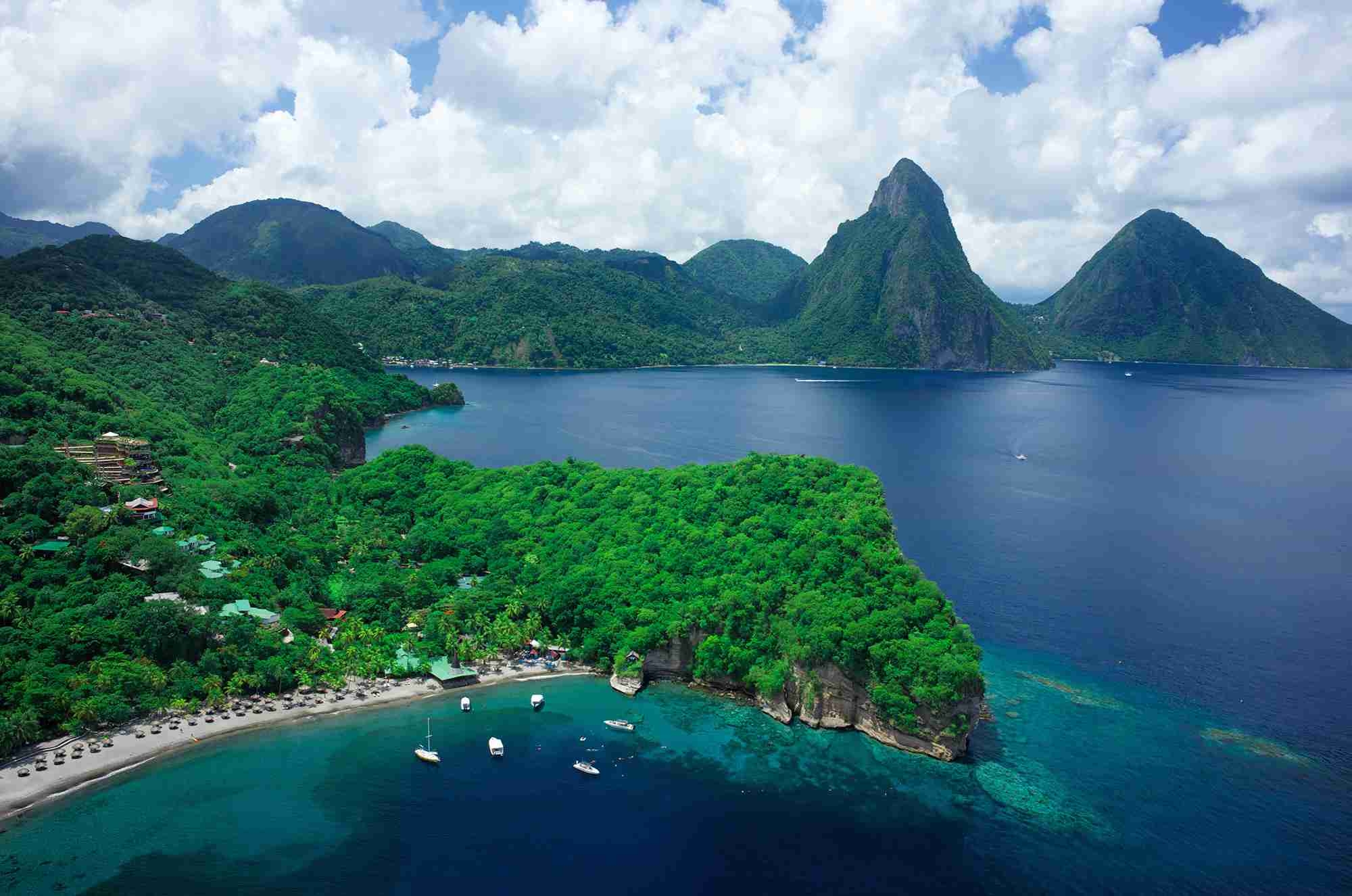 Saint Lucia, Hintergrundbild, Karibik, Insel, Natur, 2000x1330 HD Desktop