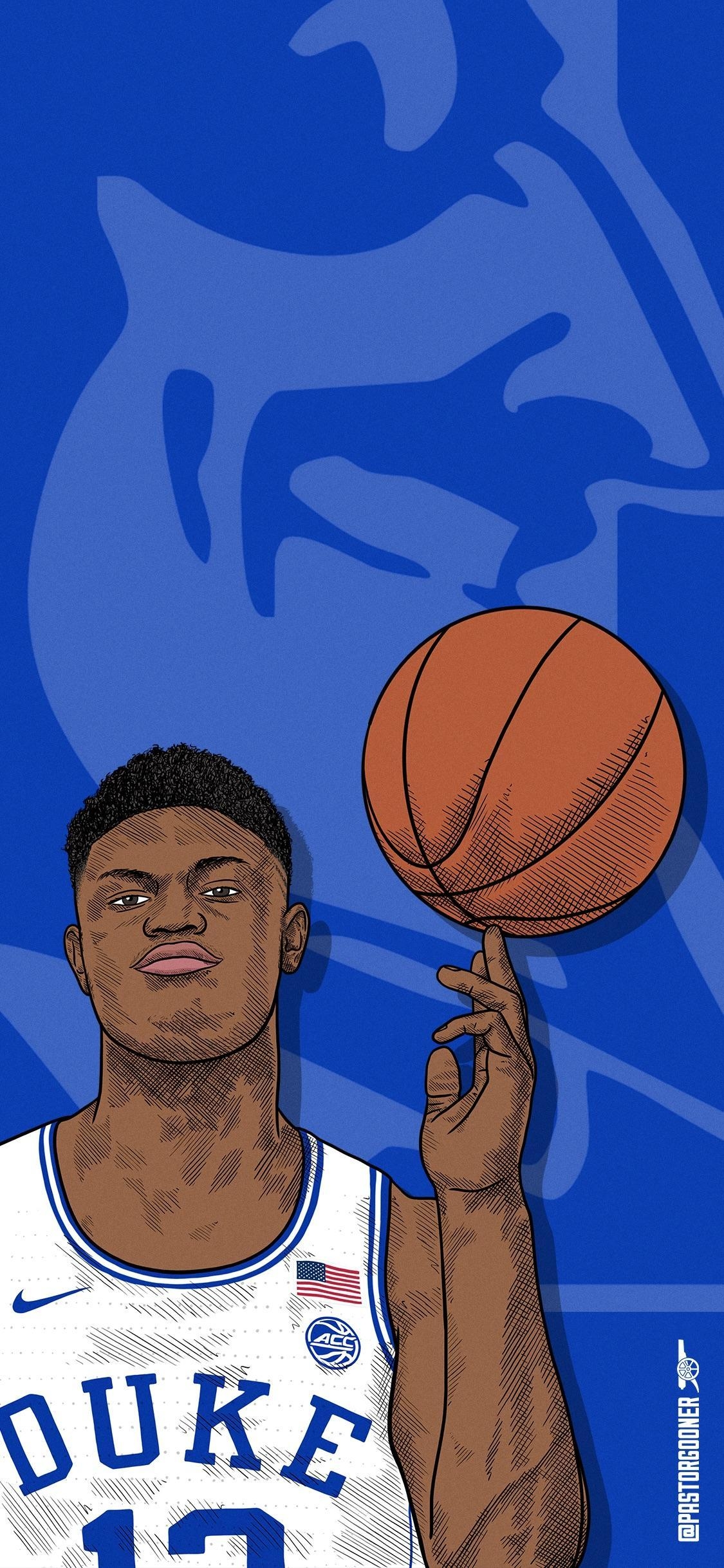 Zion Williamson, Handy, Hintergrund, Sport, NBA, 1130x2440 HD Handy