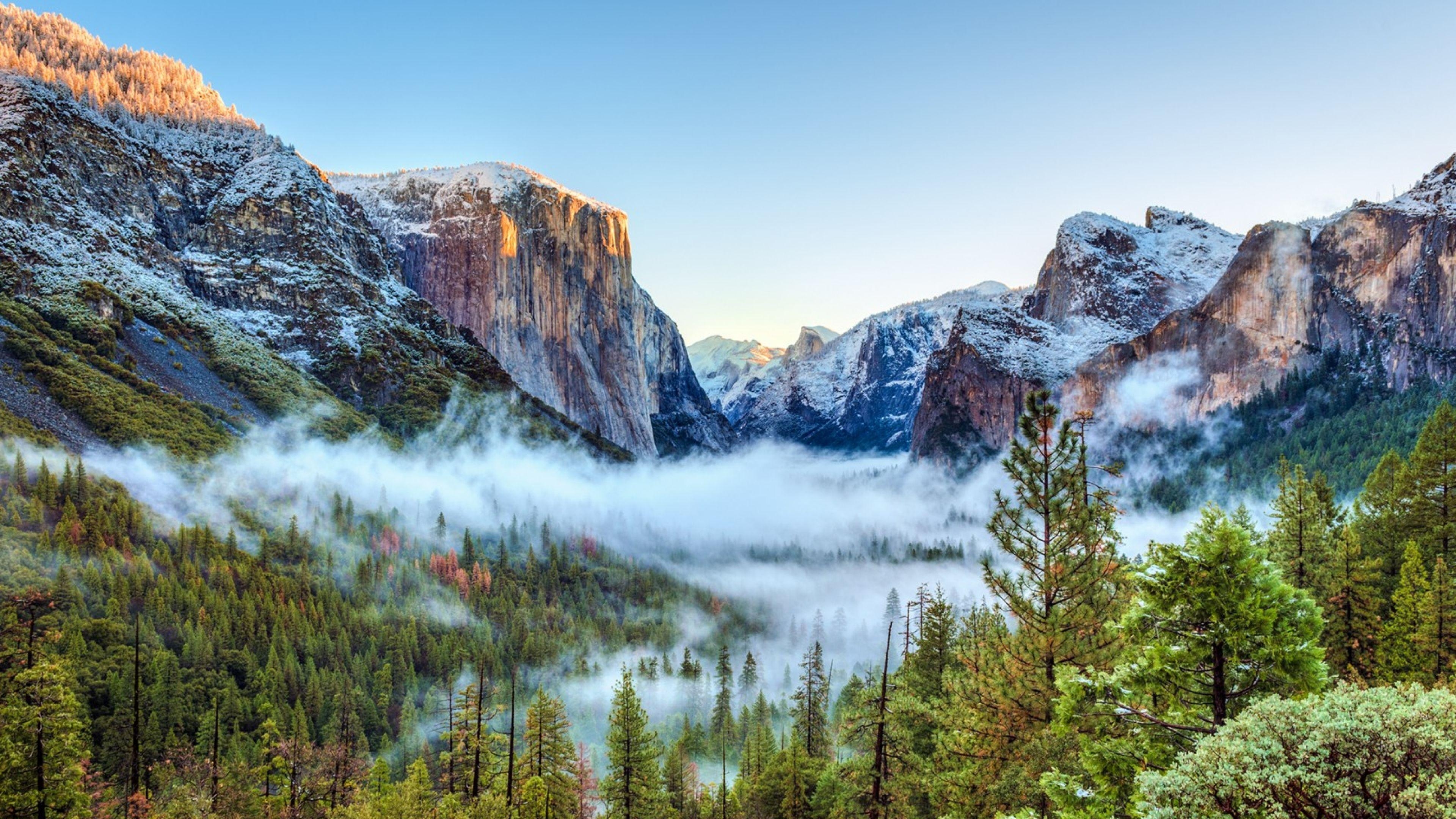 Yosemite Nationalpark, HD, Natur, Panorama, USA, 3840x2160 4K Desktop