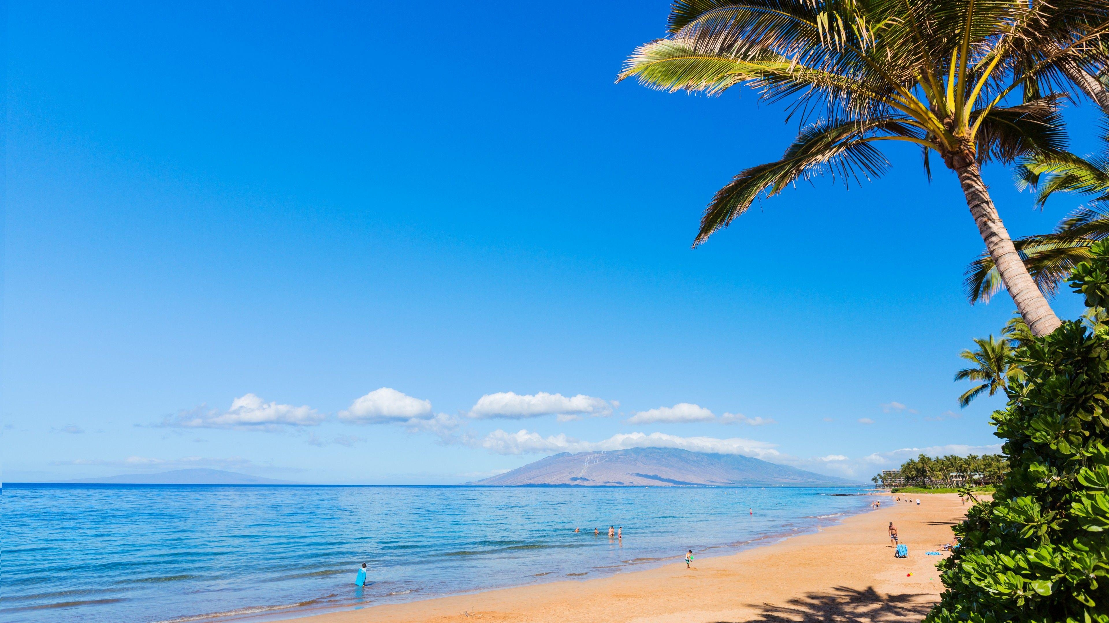 Strand, Maui, Hawaii, Ozean, Natur, 3840x2160 4K Desktop