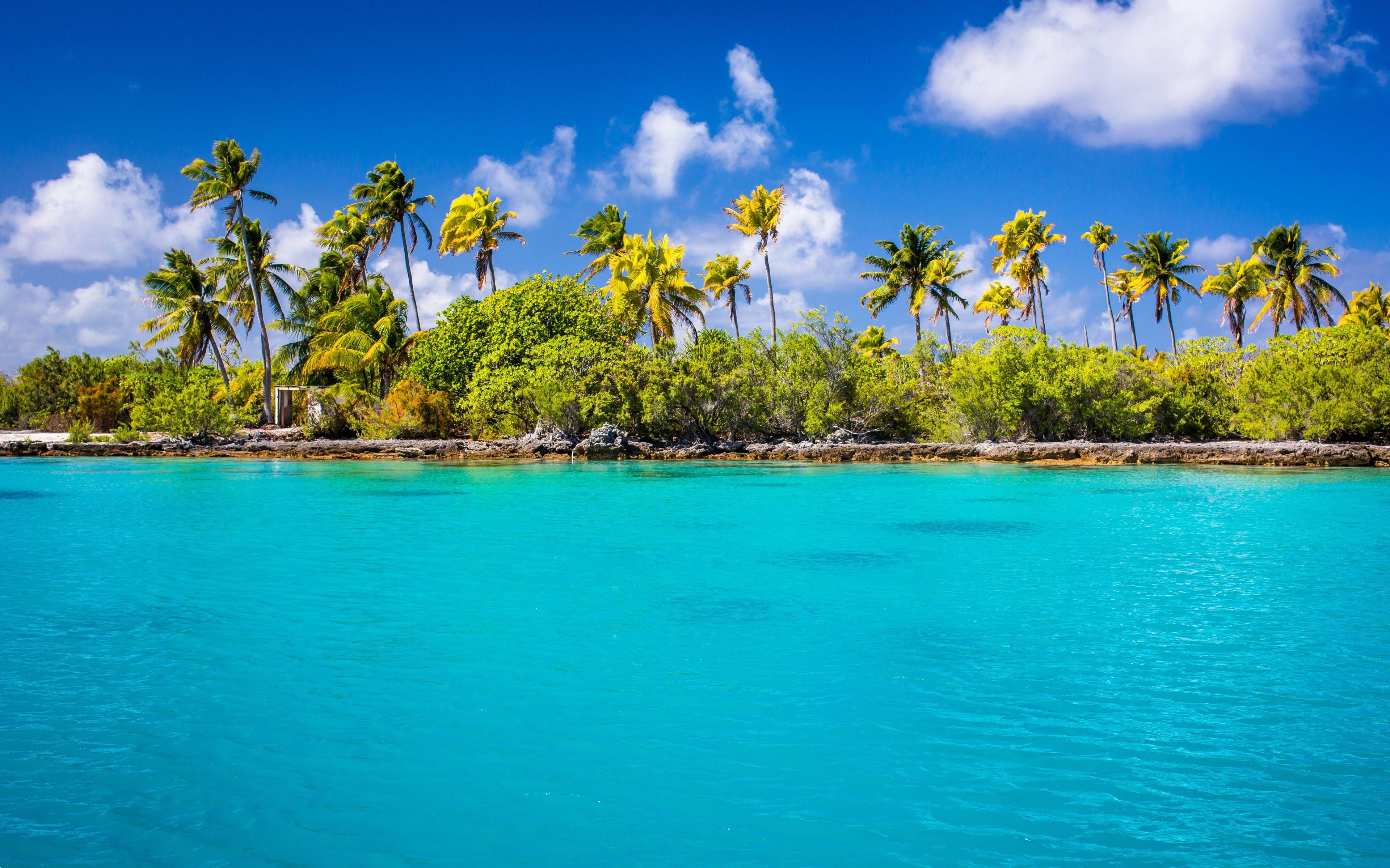 Fakarava Atoll, Tuamotu-Inseln, Lagune, Französisch-Polynesien, 3840x2400 4K Desktop