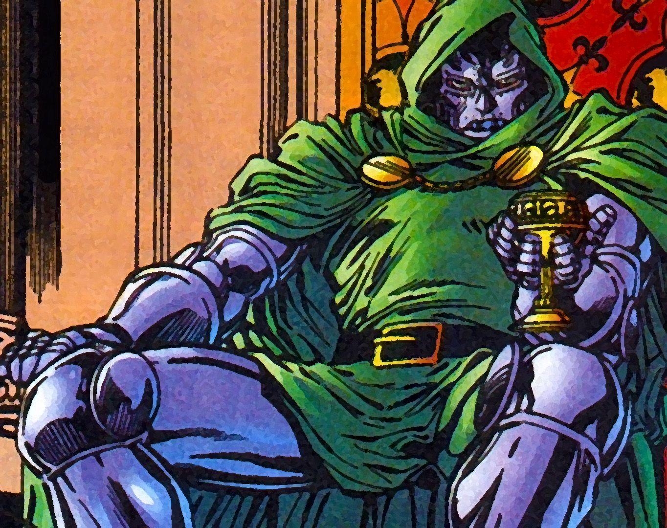 Dr. Doom, 1080p, Comic, Bösewicht, Marvel, 1370x1080 HD Desktop