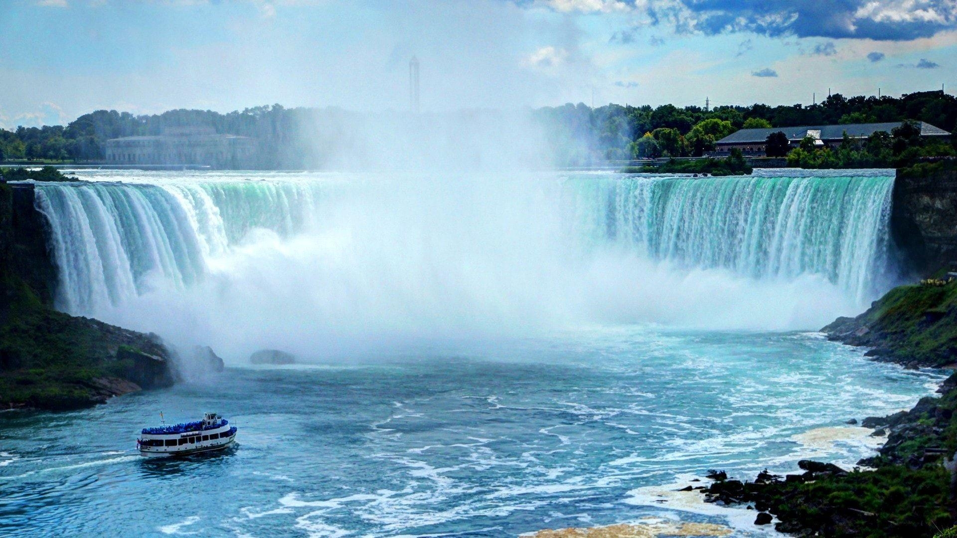 Niagarafälle, Hintergrundbild, Wasserfall, Kanada, Natur, 1920x1080 Full HD Desktop