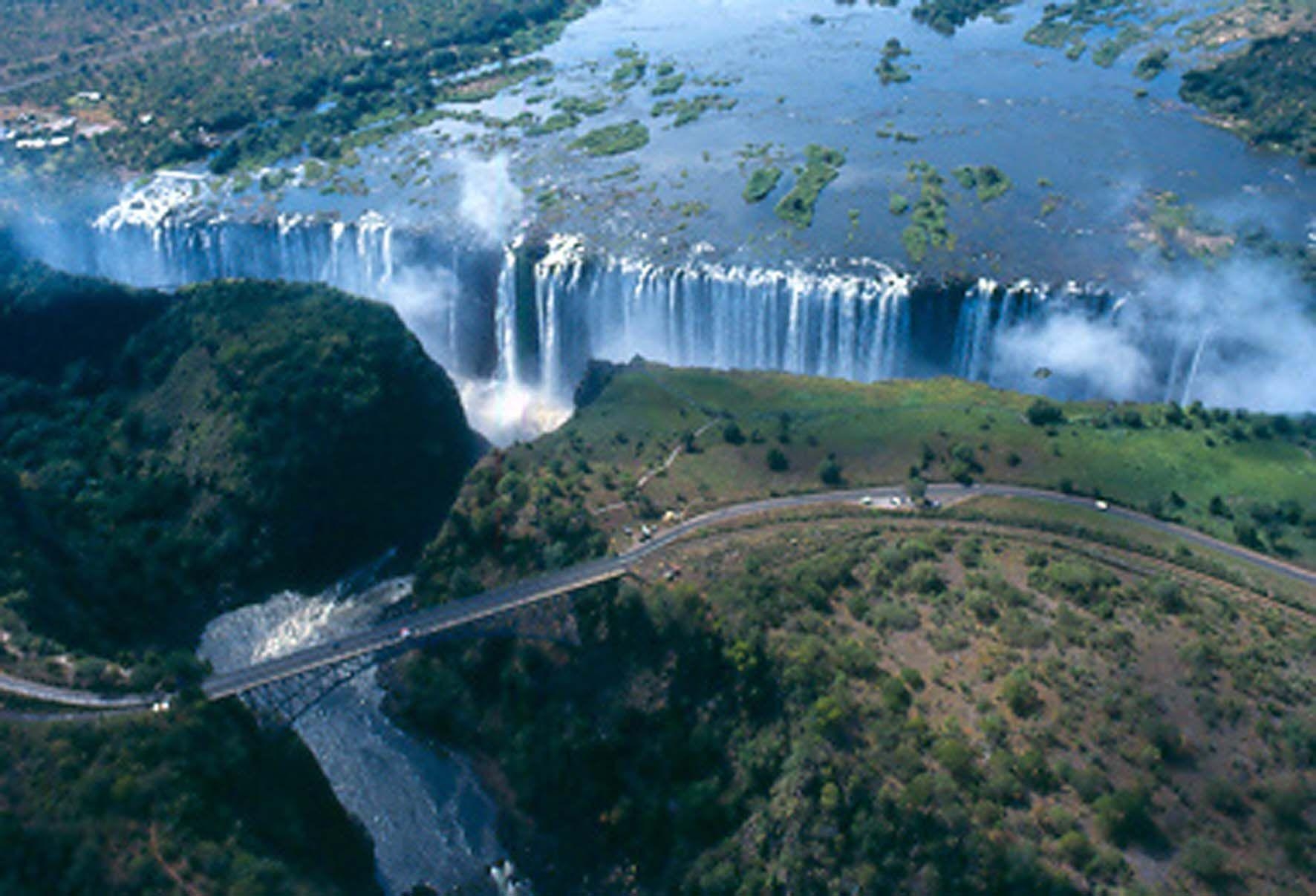 Victoriafälle, Grenze, Sambia, Simbabwe, Afrika, 1780x1210 HD Desktop