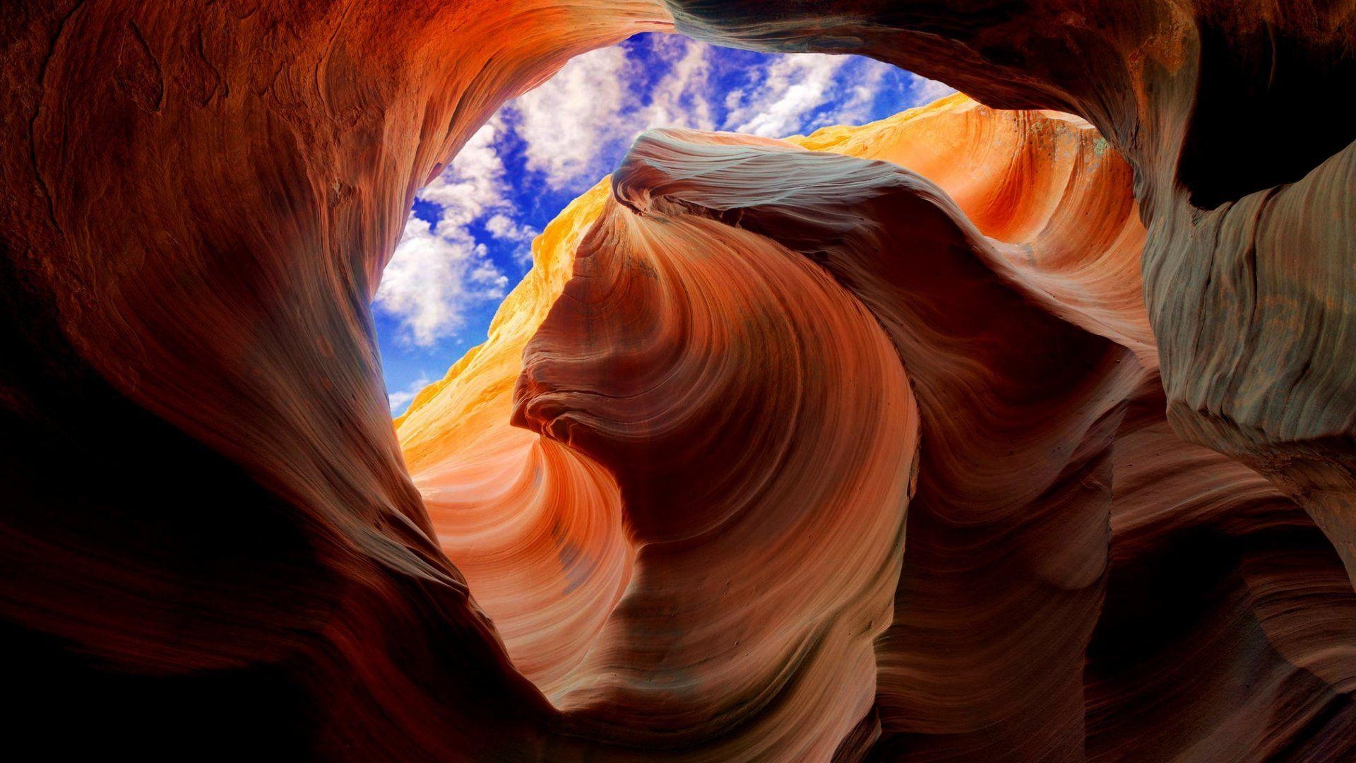 Antelope Canyon, HD, Hintergrundbild, Landschaft, Slot Canyon, 1920x1080 Full HD Desktop