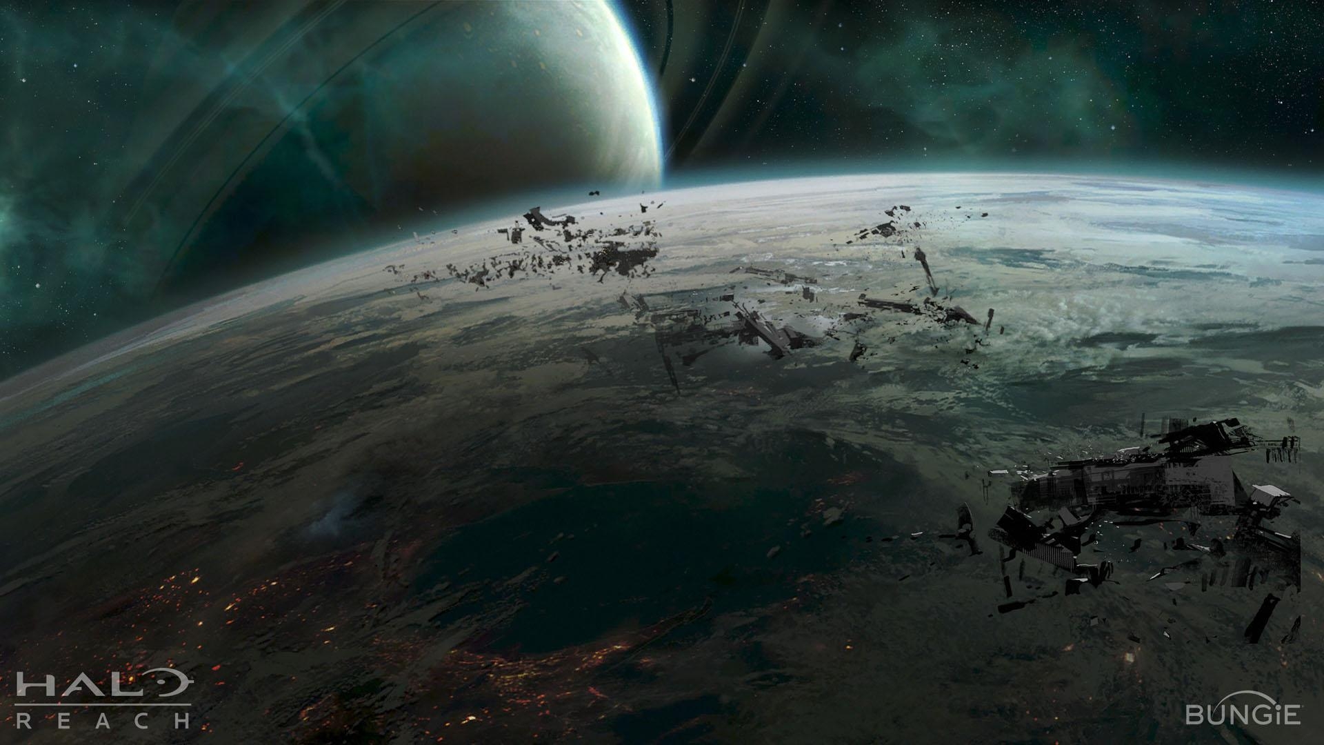 Halo Reach, Gaming, Orbit, Sci-Fi, Hintergrund, 1920x1080 Full HD Desktop