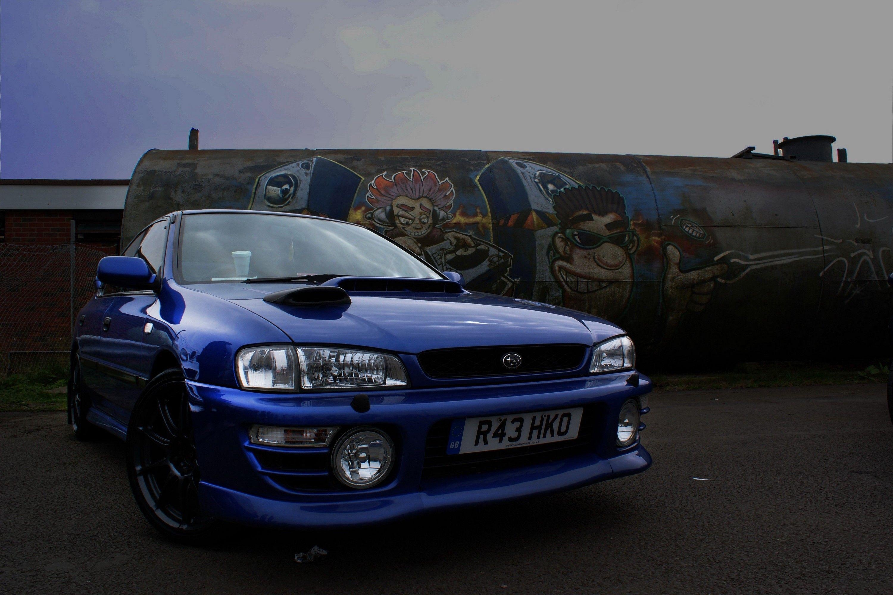 Subaru Impreza, Blau, Tuning, Auto, Hintergrund, 3000x2000 HD Desktop