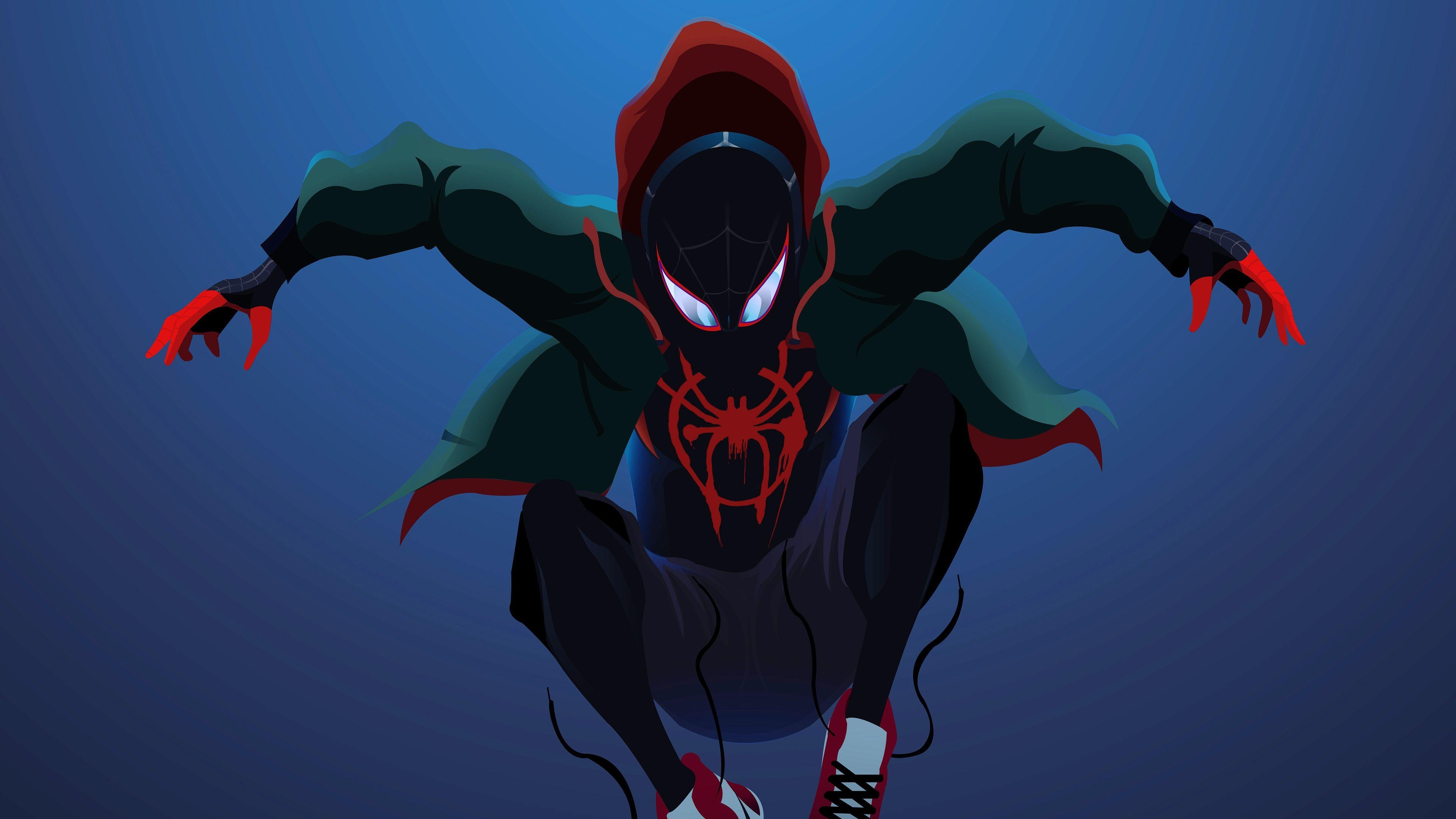 Spiderman, Miles Morales, 4K, Marvel, Kunst, 3840x2160 4K Desktop