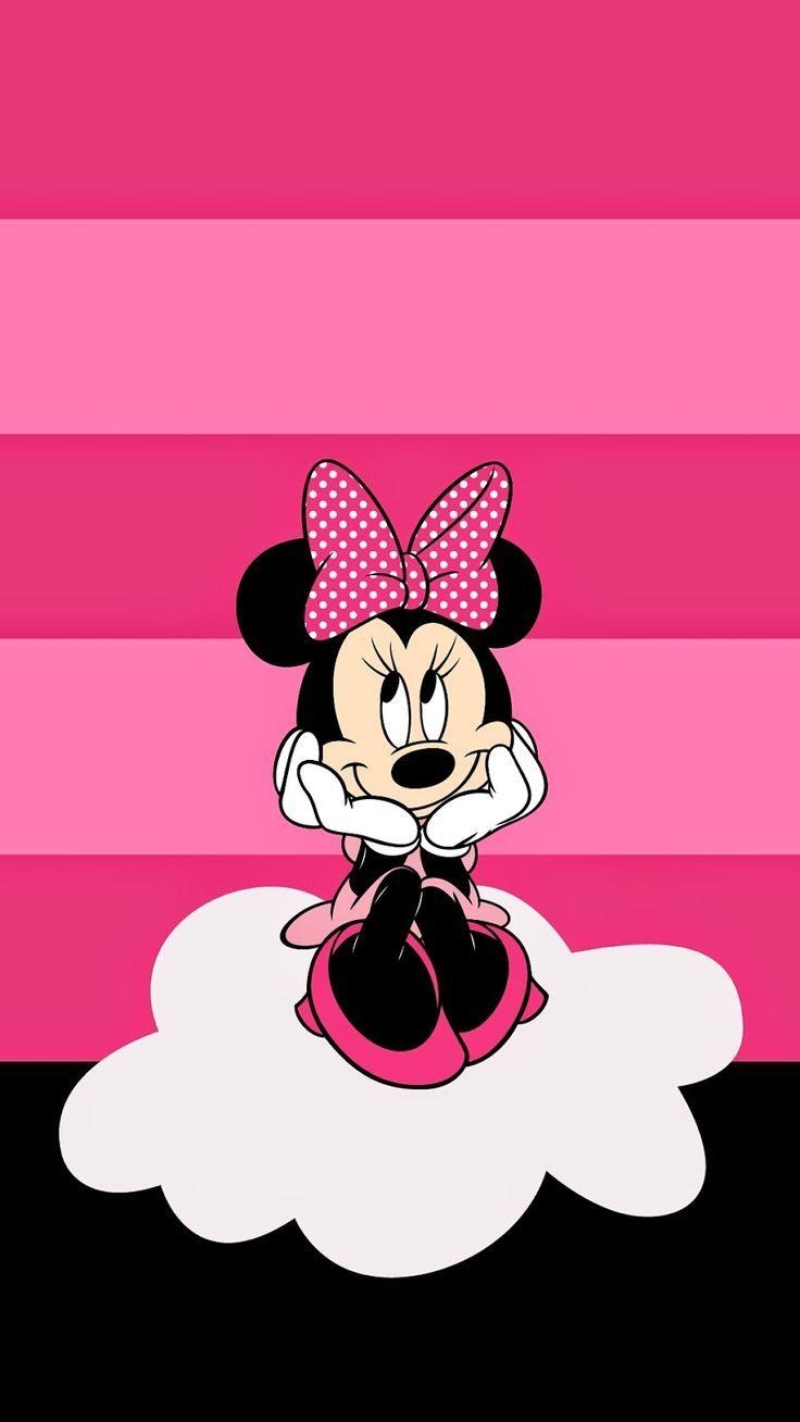 Minnie Maus, Disney, Cartoon, kindlich, Freude, 740x1310 HD Handy