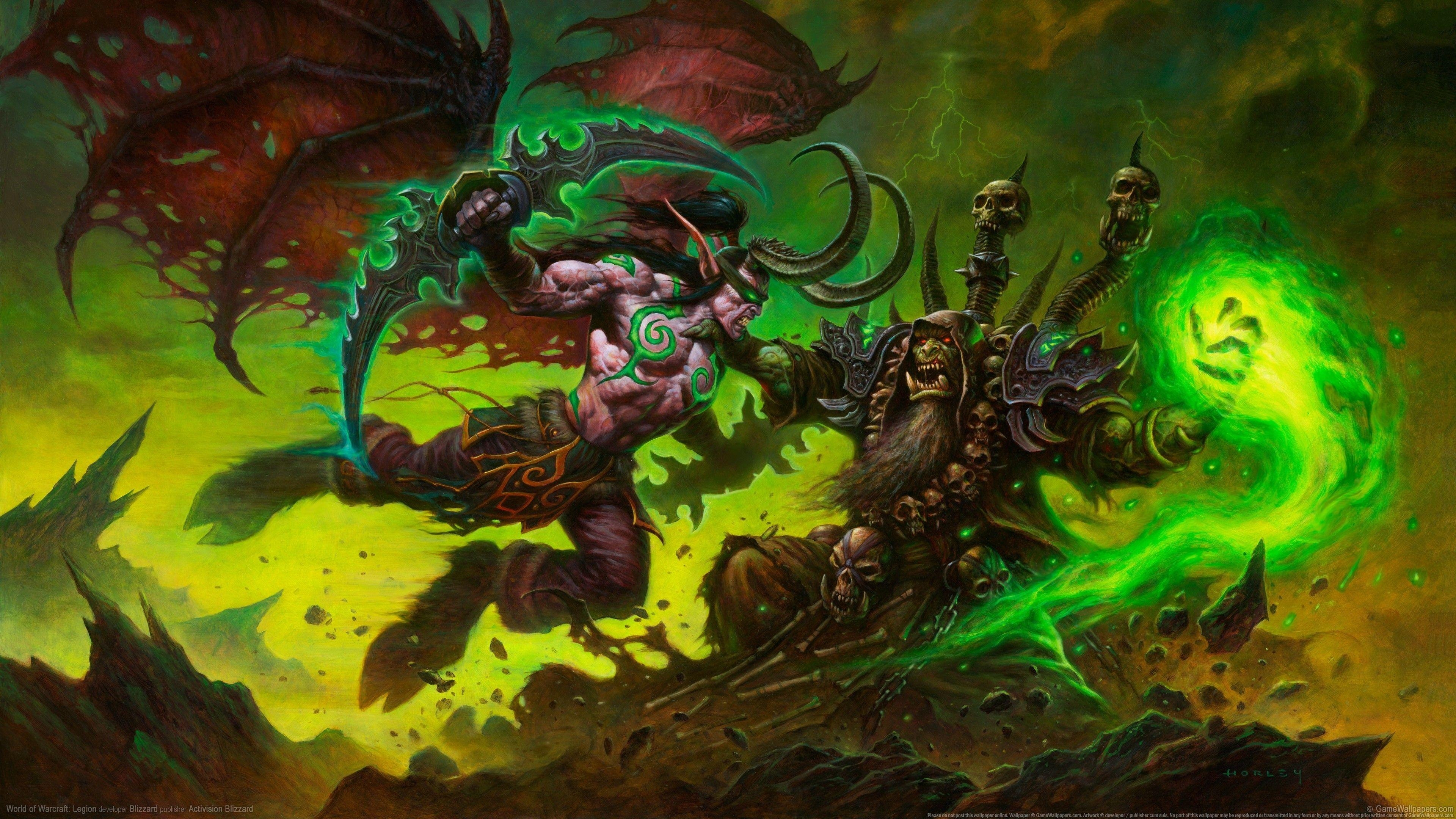 Illidan Stormrage, Fantasy, Warcraft, Gaming, 4K-Bild, 3840x2160 4K Desktop