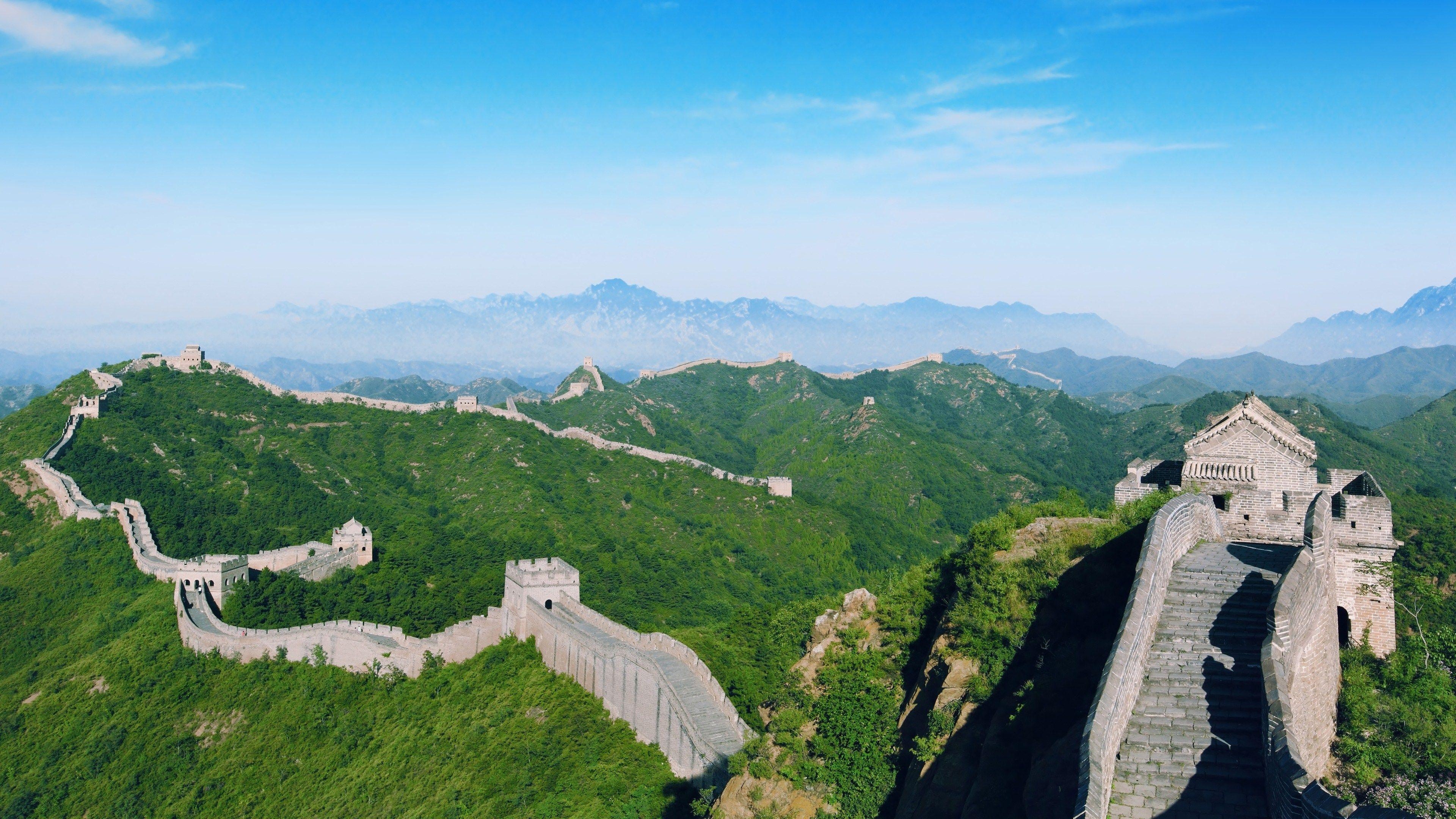 Große Mauer, China reisen, Tourismus, Mauerbilder, Landschaft, 3840x2160 4K Desktop