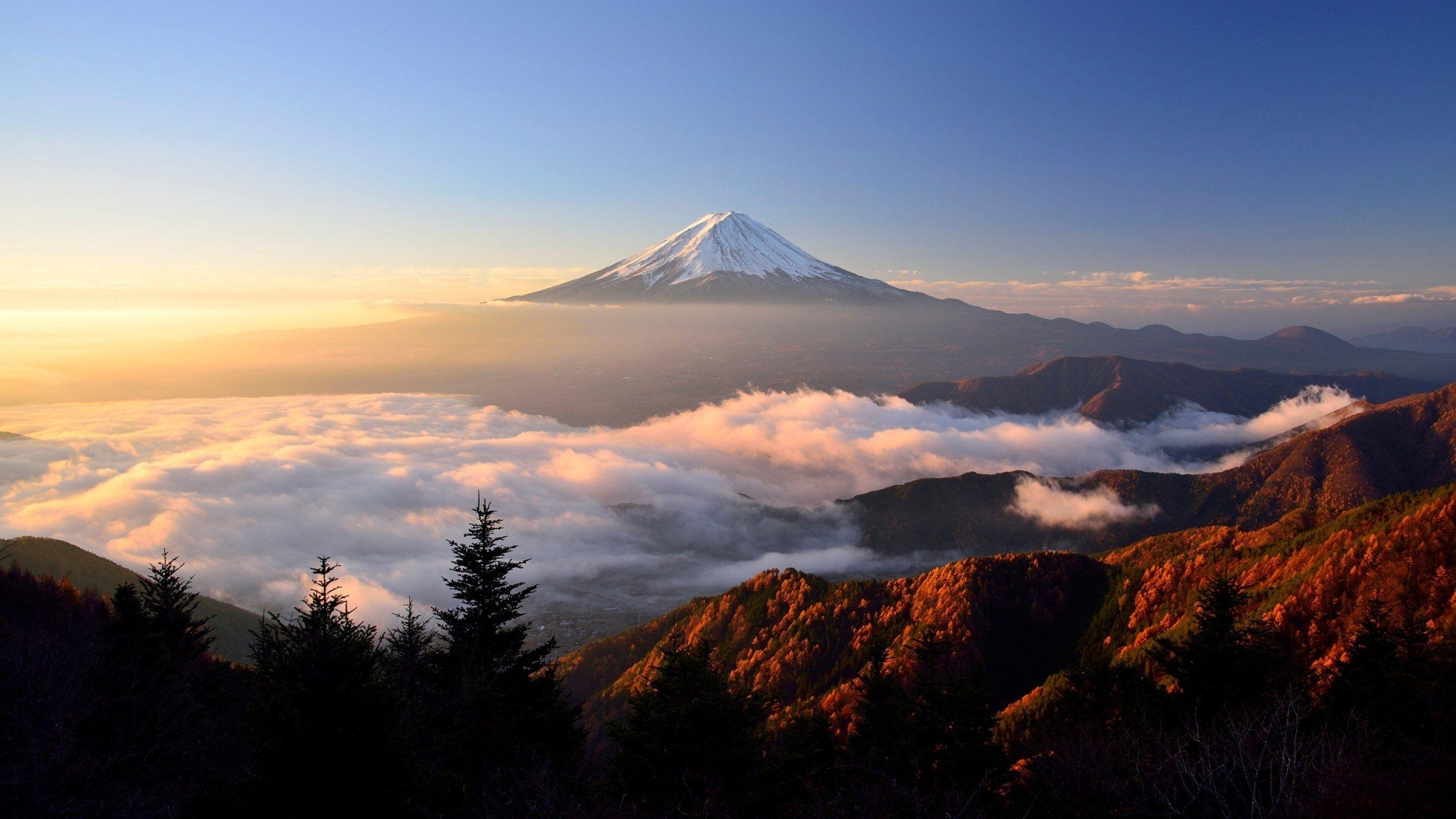 Mount Fuji, Widescreen HD, Japan, Landschaft, Hintergrundbild, 2560x1440 HD Desktop