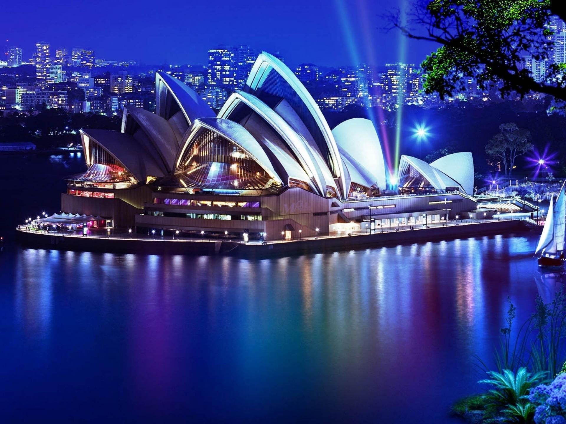 Sydney Opernhaus, Nacht, Australien, Architektur, HD, 1920x1440 HD Desktop