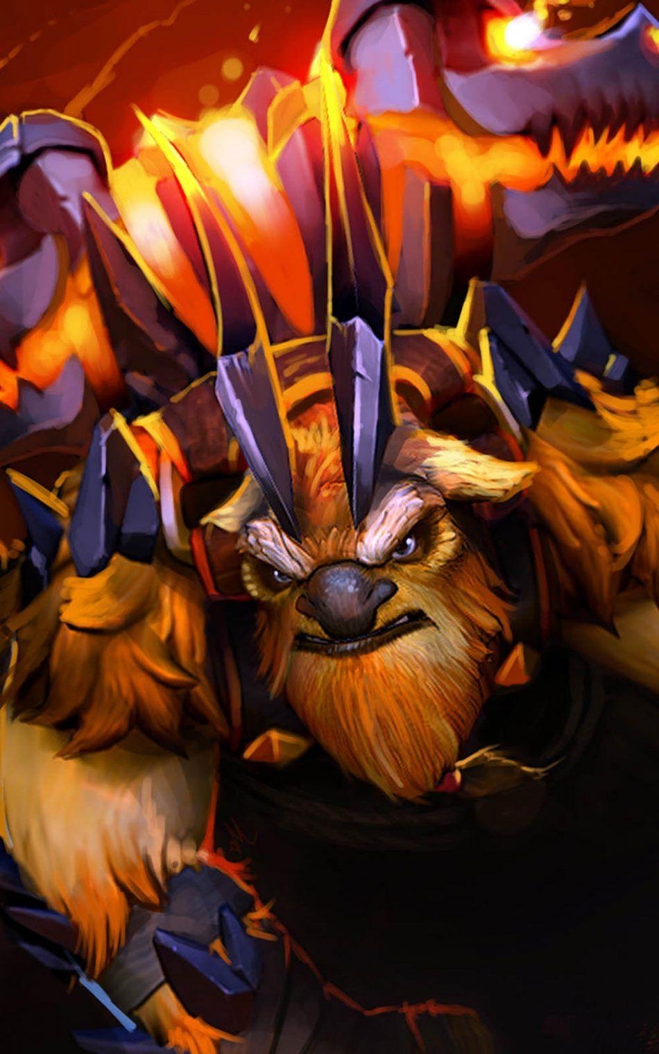 Earthshaker, Dota 2, kostenlos, 4K, Mobile, 950x1520 HD Handy