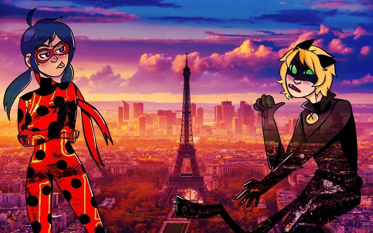 Marinette, Adrien, Cartoons, Miraculous, Abenteuer, 1280x800 HD Desktop