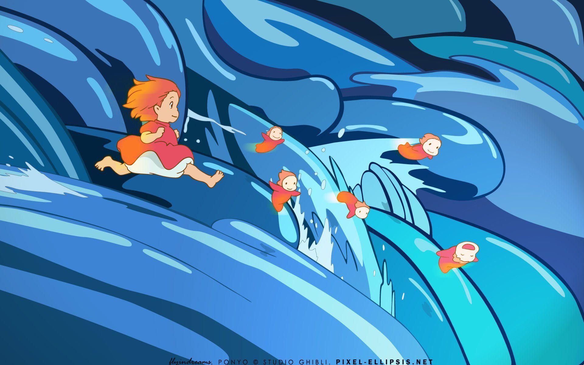 Ponyo, Anime, HD, Animation, Japan, 1920x1200 HD Desktop