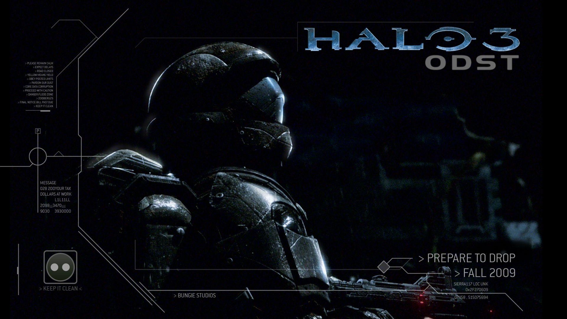 Halo 3 ODST, Wallpaper, Futuristisch, Gaming, Fans, 1920x1080 Full HD Desktop