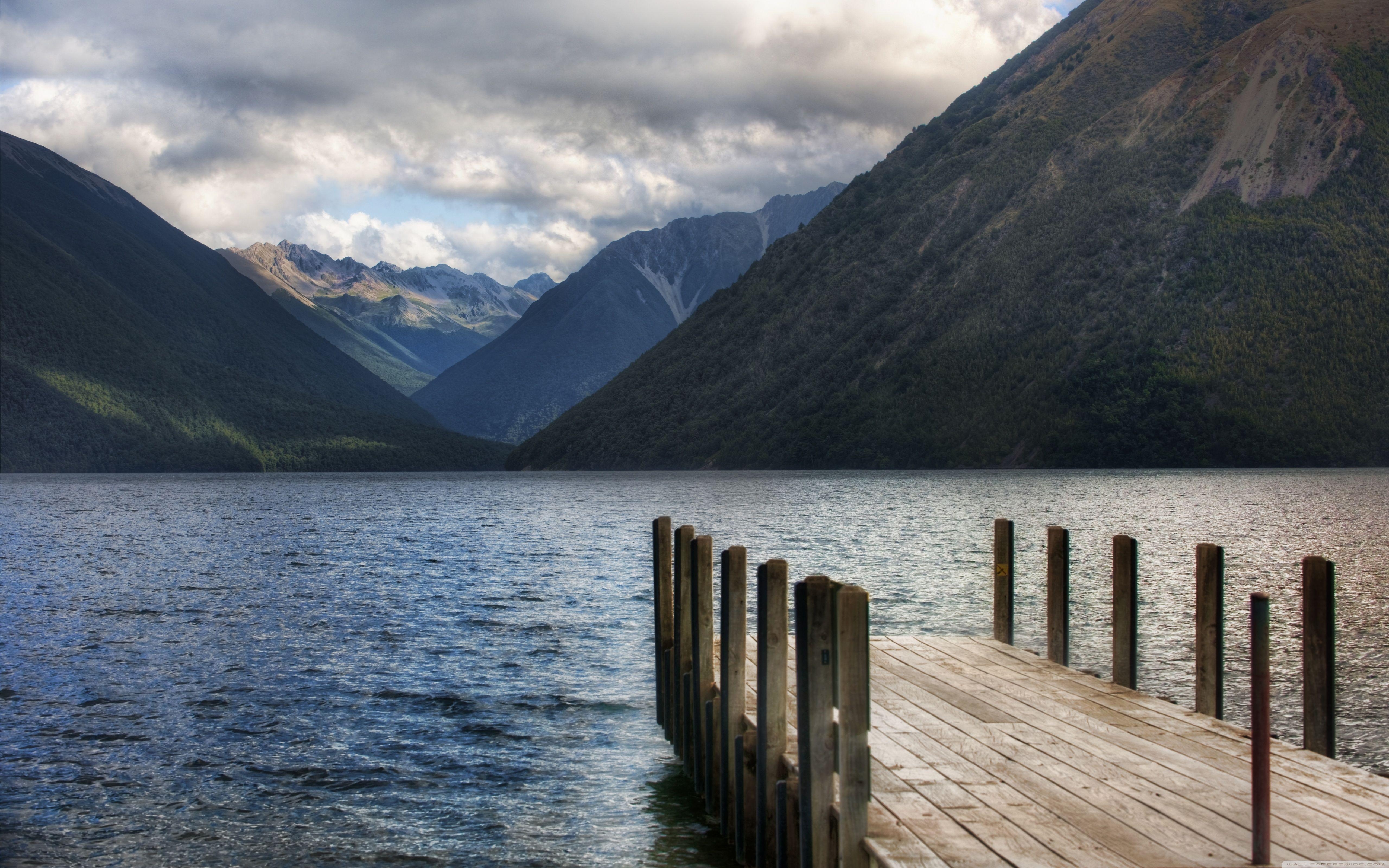 Lake Pontoon, Neuseeland, 4K, Ultra HD, Natur, 5120x3200 4K Desktop