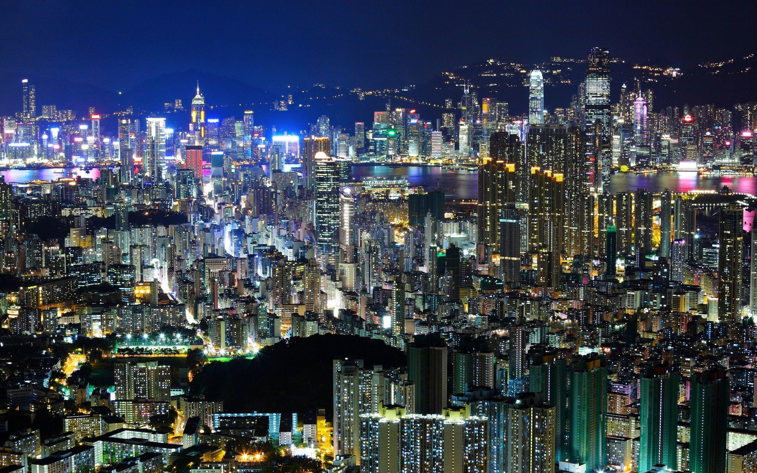 Hongkong, Reisen, Skyline, Asien, Stadt, 2560x1600 HD Desktop