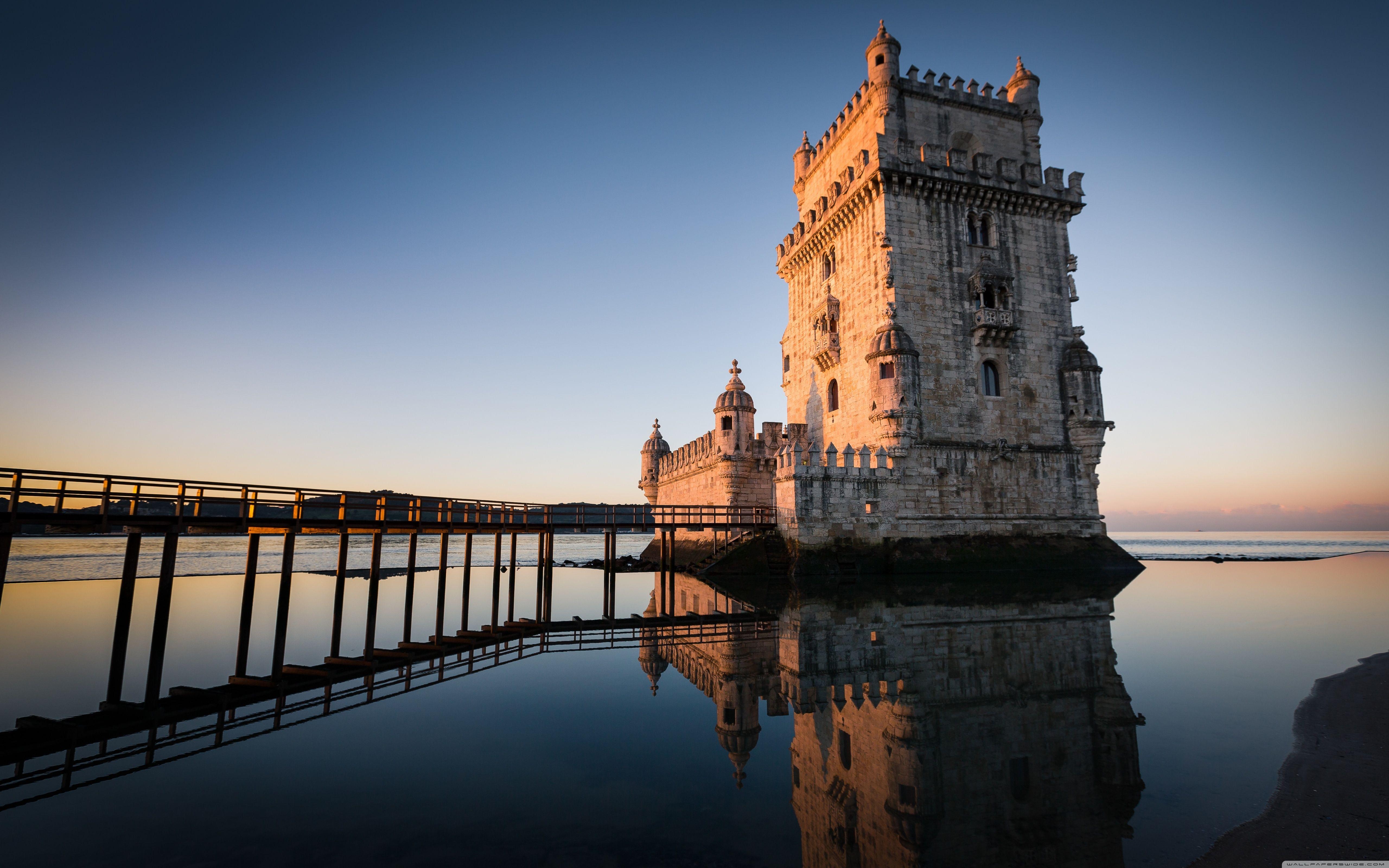 Belémturm, Lissabon, Portugal, 4K, HD, 5120x3200 4K Desktop