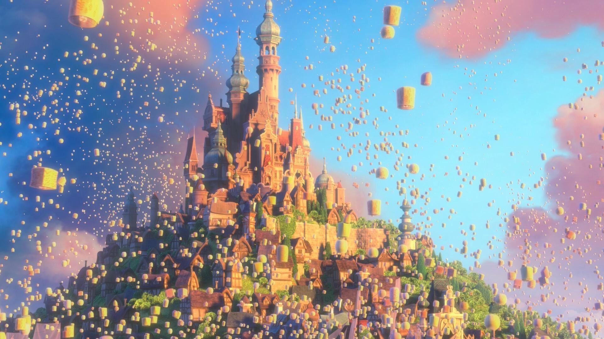 Rapunzel, Zeichentrick, Disney, Hintergrund, Film, 1920x1080 Full HD Desktop