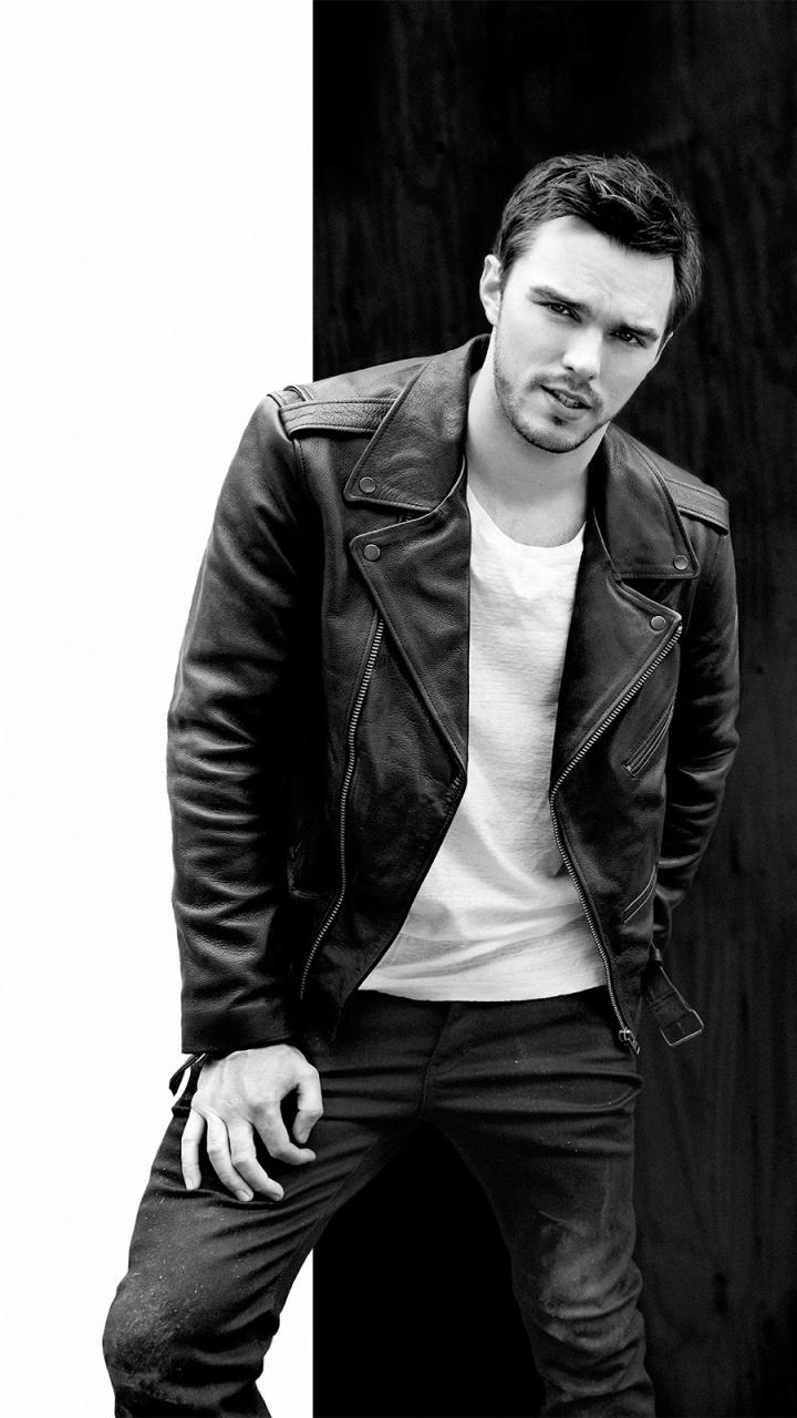 Nicholas Hoult, Promi, Schwarzweiß, englischer Schauspieler, Handy, 720x1280 HD Handy