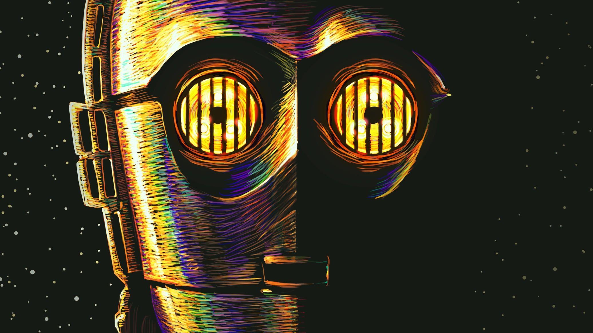 C-3PO, Kunst, HD, 4K, Science-Fiction, 2080x1170 HD Desktop