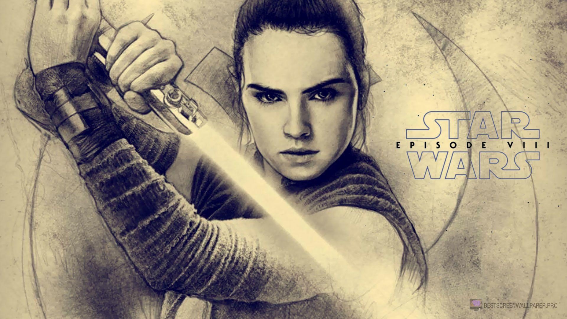 Rey, Star Wars, HD, Hintergrund, Daisy Ridley, 1920x1080 Full HD Desktop