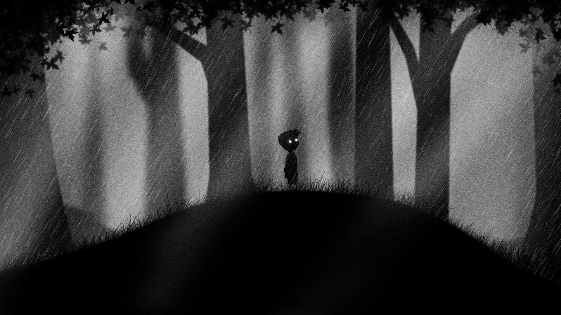 Limbo, HD, Hintergrund, Schwarz-Weiß, Spiel, 1920x1080 Full HD Desktop