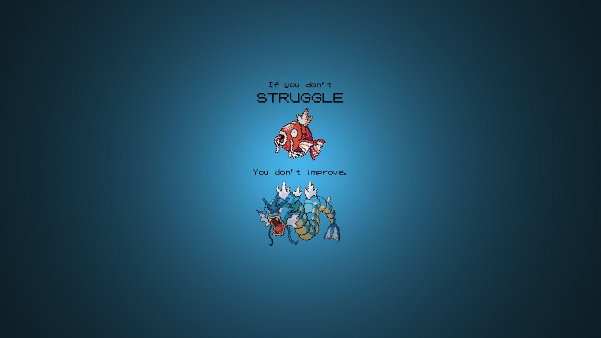 Motivational Magikarp, Anime, Pokémon, Wallpaper, Kunst, 1920x1080 Full HD Desktop