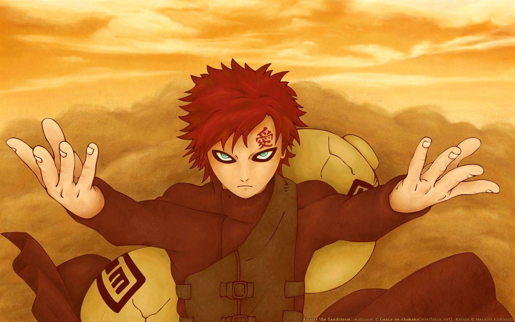 Gaara, Kazekage, Anime, Hintergrund, Bild, 1680x1050 HD Desktop