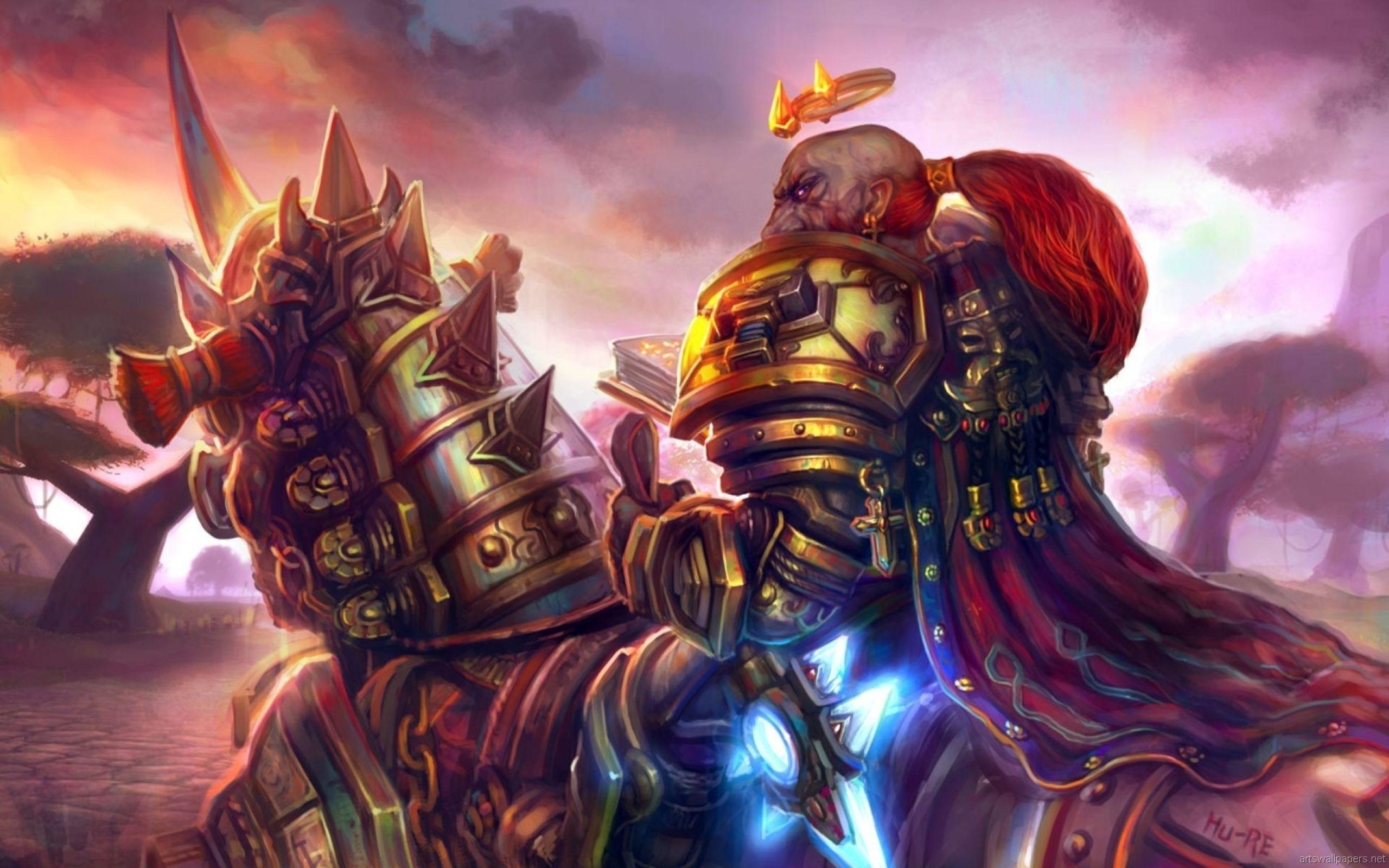 Zwerg, World of Warcraft, Paladin, Fantasy, Krieger, 2560x1600 HD Desktop