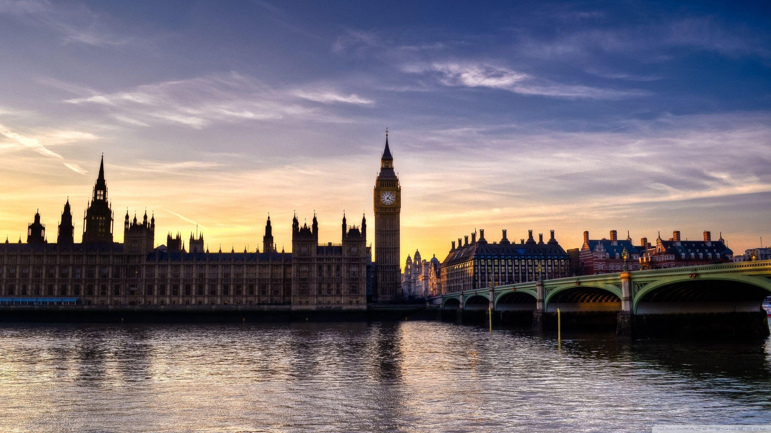 London, UK, 4K, Ultra HD, Hintergrund, 2560x1440 HD Desktop