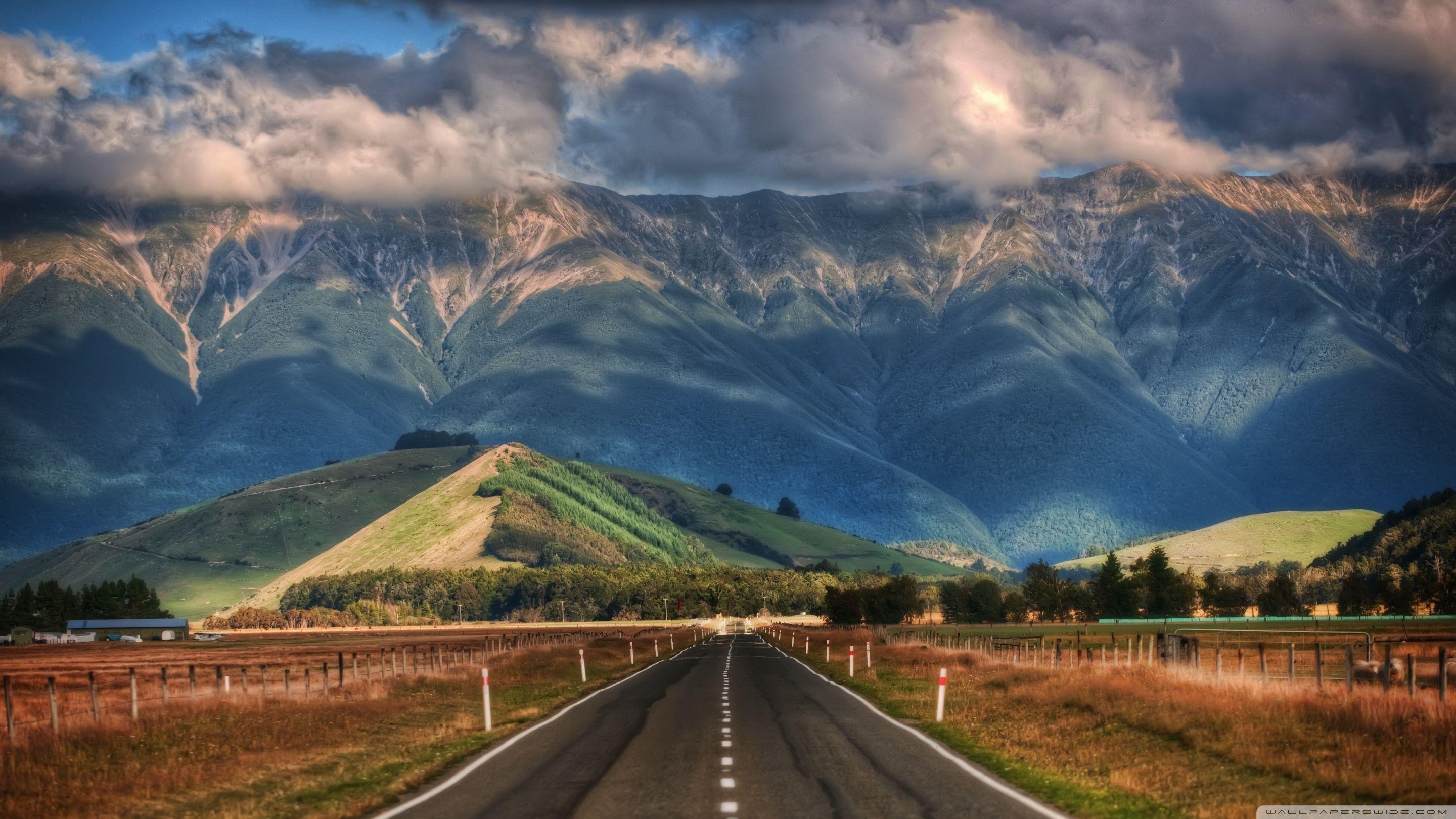 Neuseeland, Straße, 4K UHD, Landschaft, Reise, 2880x1620 HD Desktop