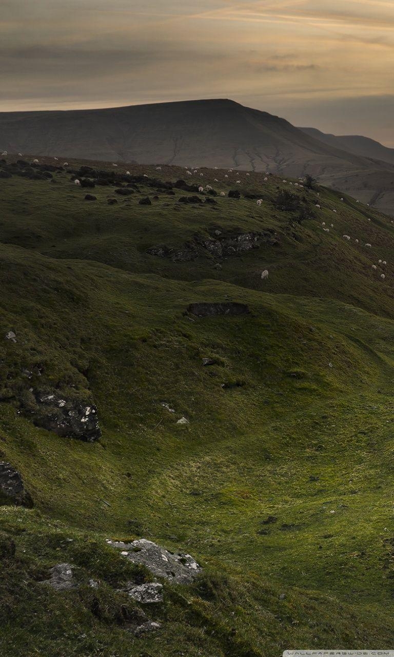 Schwarze Berge, Wales, Vereinigtes Königreich, 4K, Ultra HD, 770x1280 HD Handy