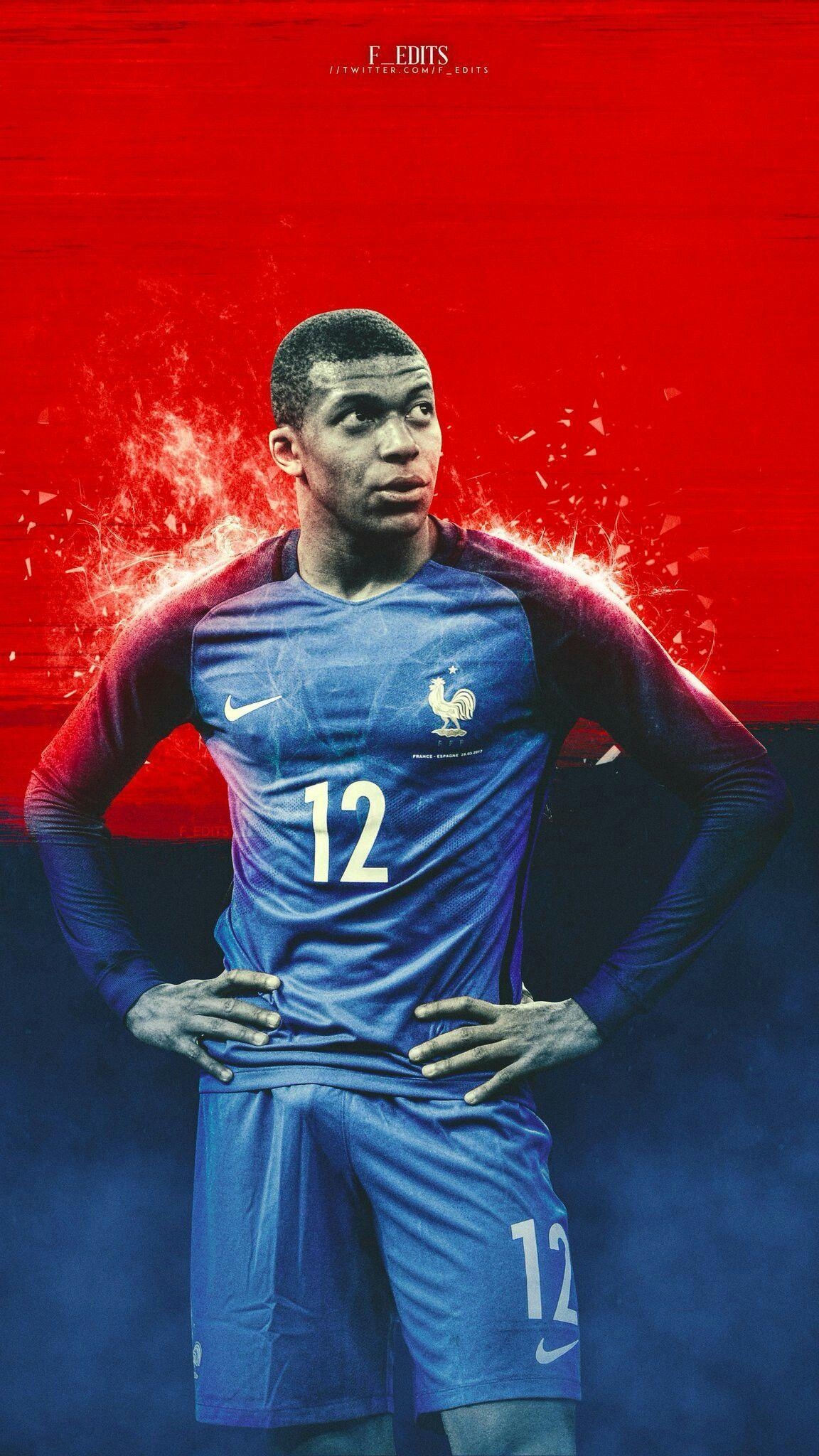 Kylian Mbappé, Android, Hintergrund, Fußball, Bild, 1160x2050 HD Handy