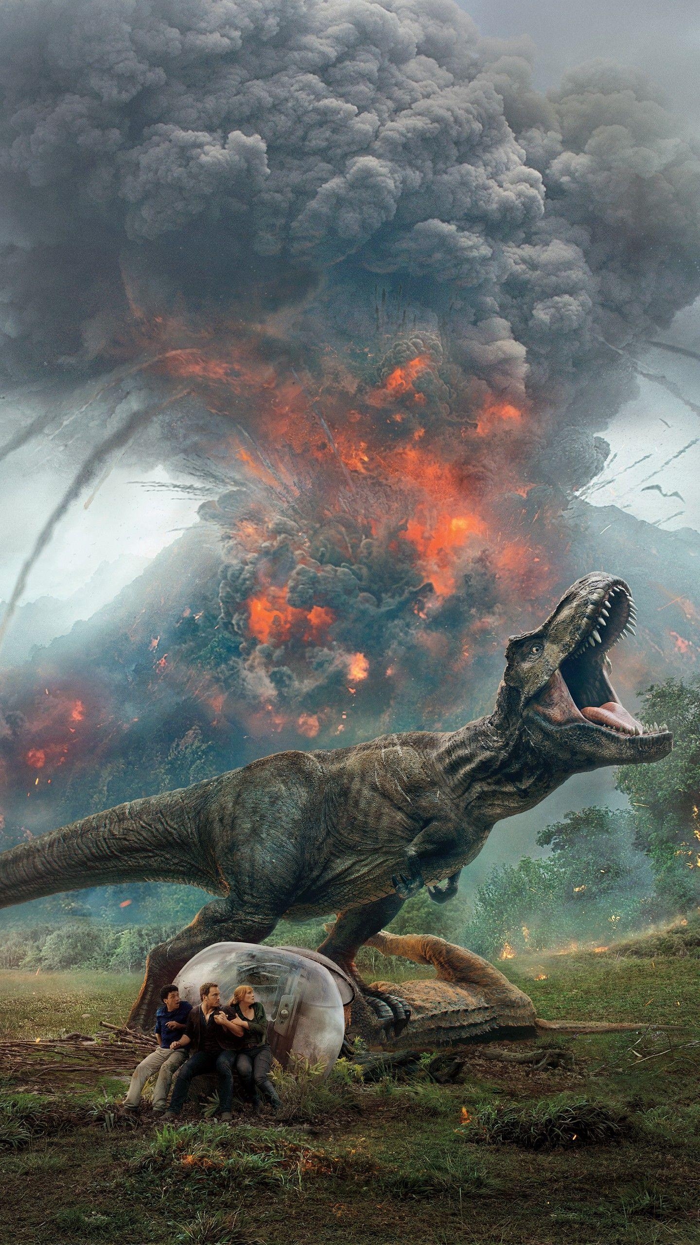 Jurassic World, Fallen Kingdom, Jurassic Park, Isla Nublar, Abenteuer, 1440x2560 HD Handy