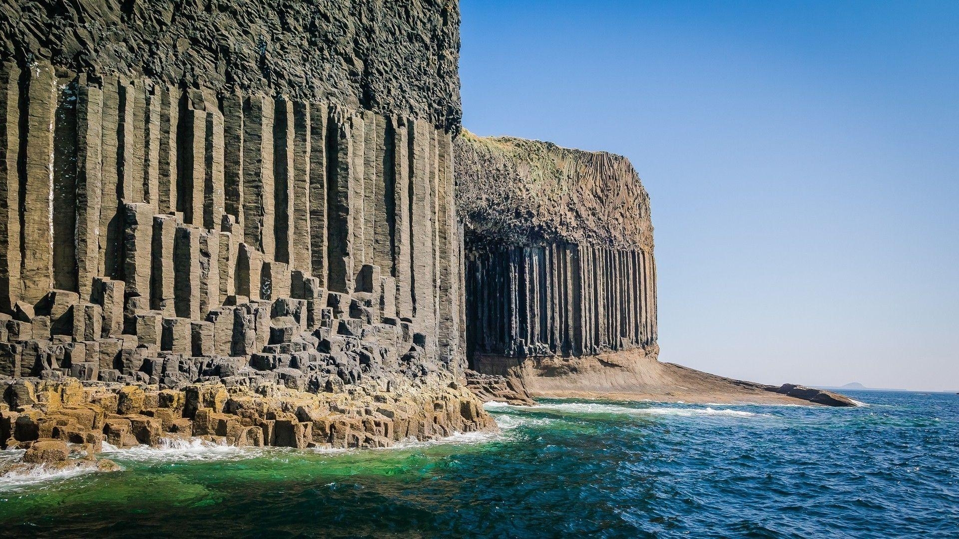 Fingals Cave, Schottland, Naturwunder, Reise, Landschaft, 1920x1080 Full HD Desktop