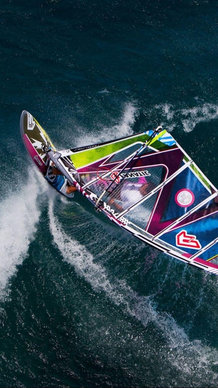 Windsurfen, HD, Hintergrund, Wasser, Foto, 720x1280 HD Handy