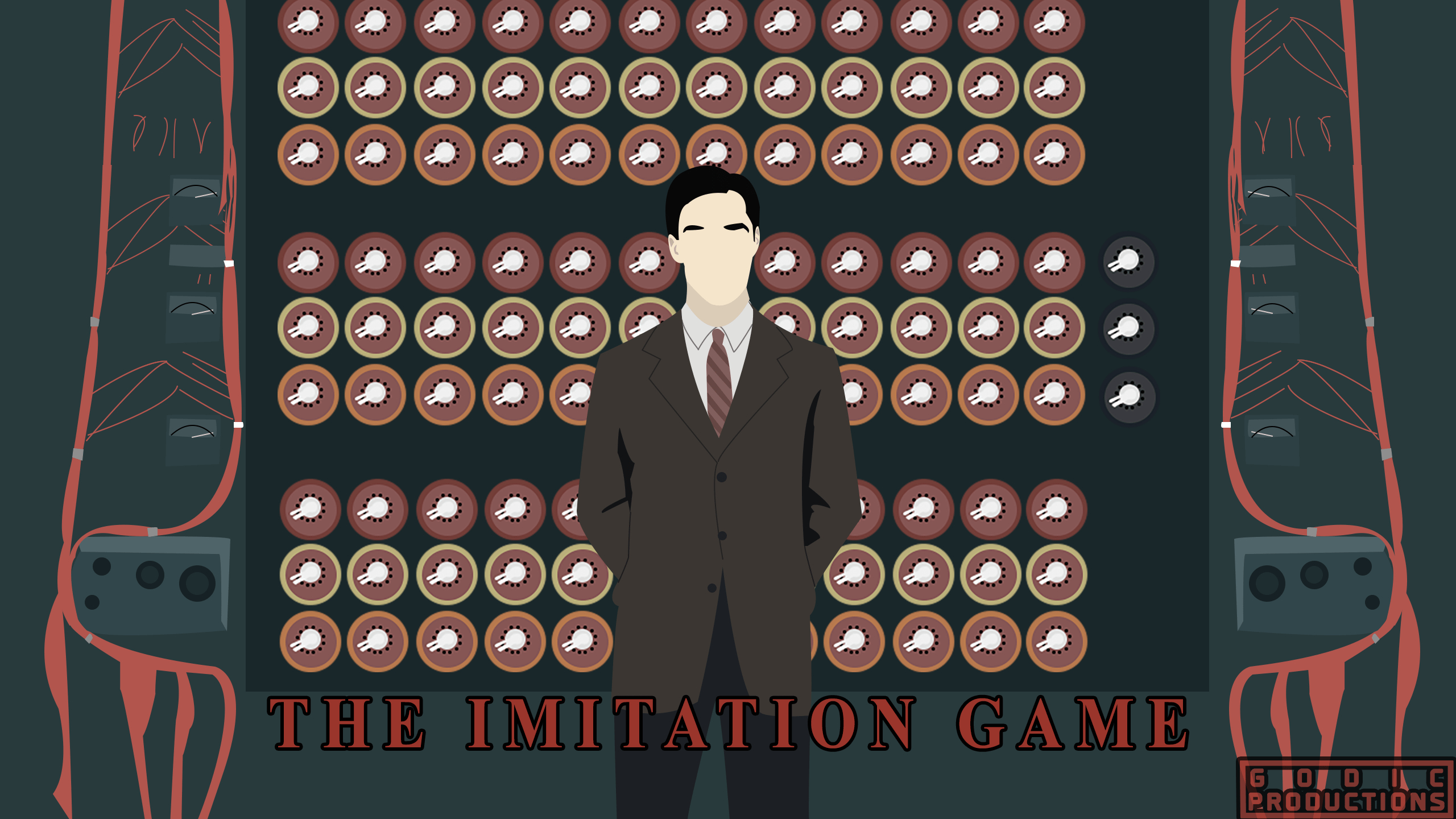 The Imitation Game, Vektorkunst, Projekt, Film, Alan Turing, 2560x1440 HD Desktop