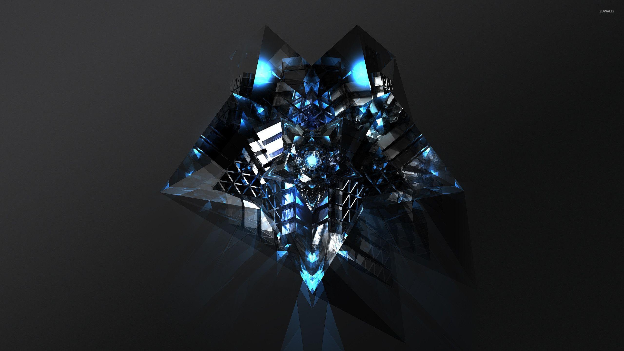 Blaue Diamant, Eleganz, HD, Farben, Glanz, 2560x1440 HD Desktop