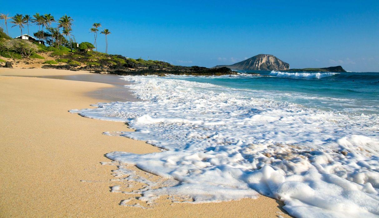 Oahu, Strand, Hawaii, Küste, Entspannung, 1220x700 HD Desktop