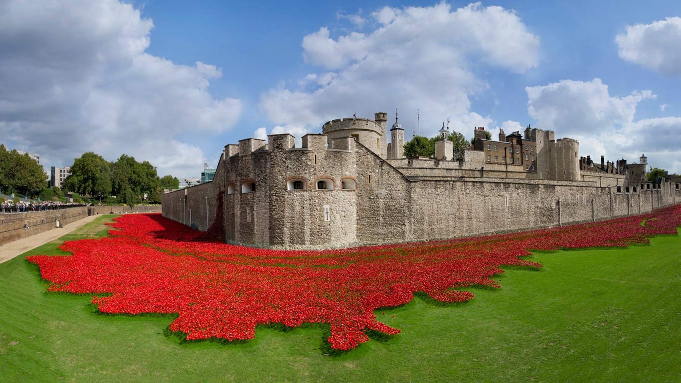 Tower of London, Thames, Reisen, Fotos, England, 1370x770 HD Desktop