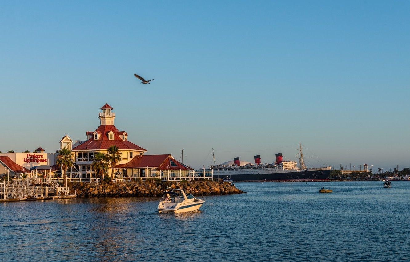 Natur, Schiff, Bucht, USA, Küste, 1340x850 HD Desktop