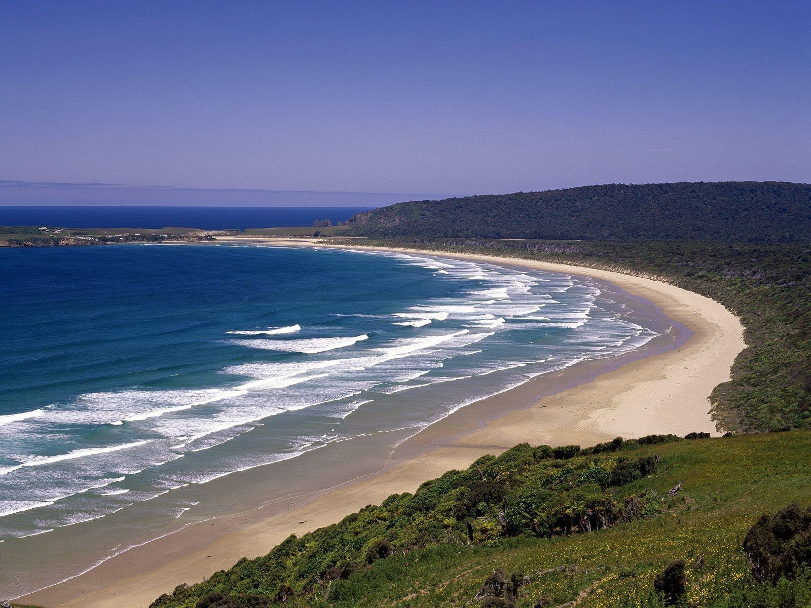 Long Beach, Neuseeland, Strand, Reisen, Meer, 1600x1200 HD Desktop